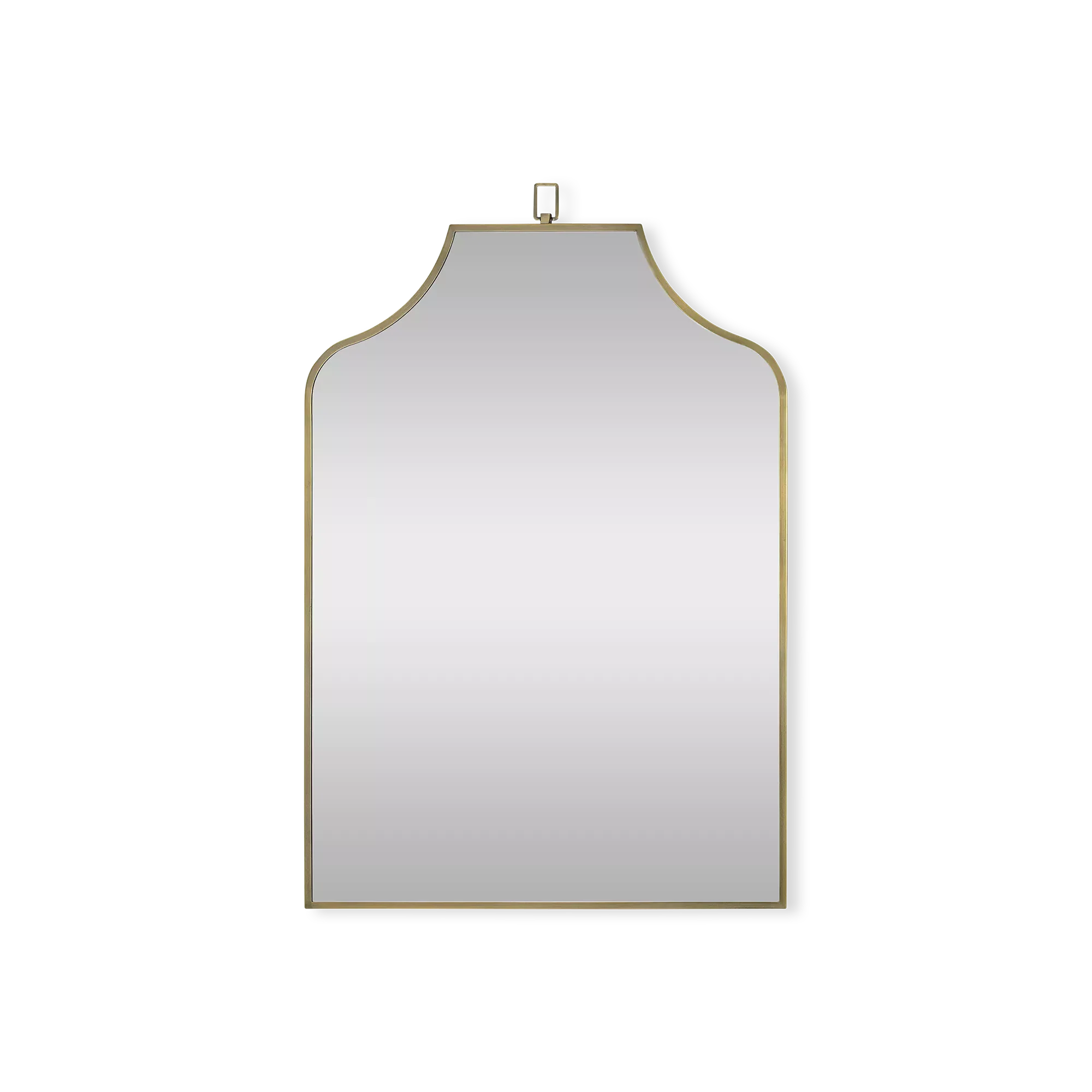 Calliope - Antique Brass Mirror