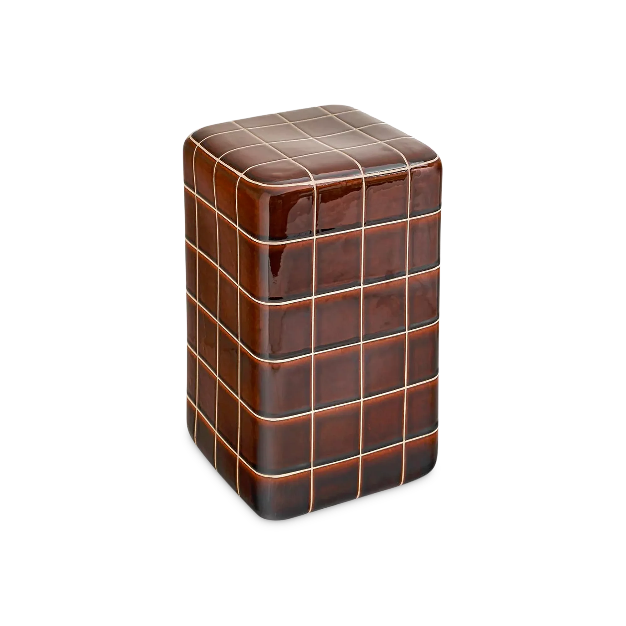 Claire - small brown clay side table