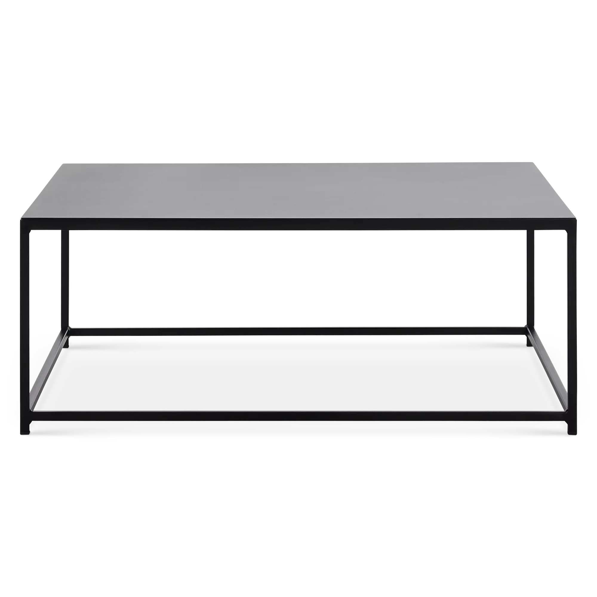 Desiree - Outdoor Square Coffee Table in Galvanized Iron - Image 2