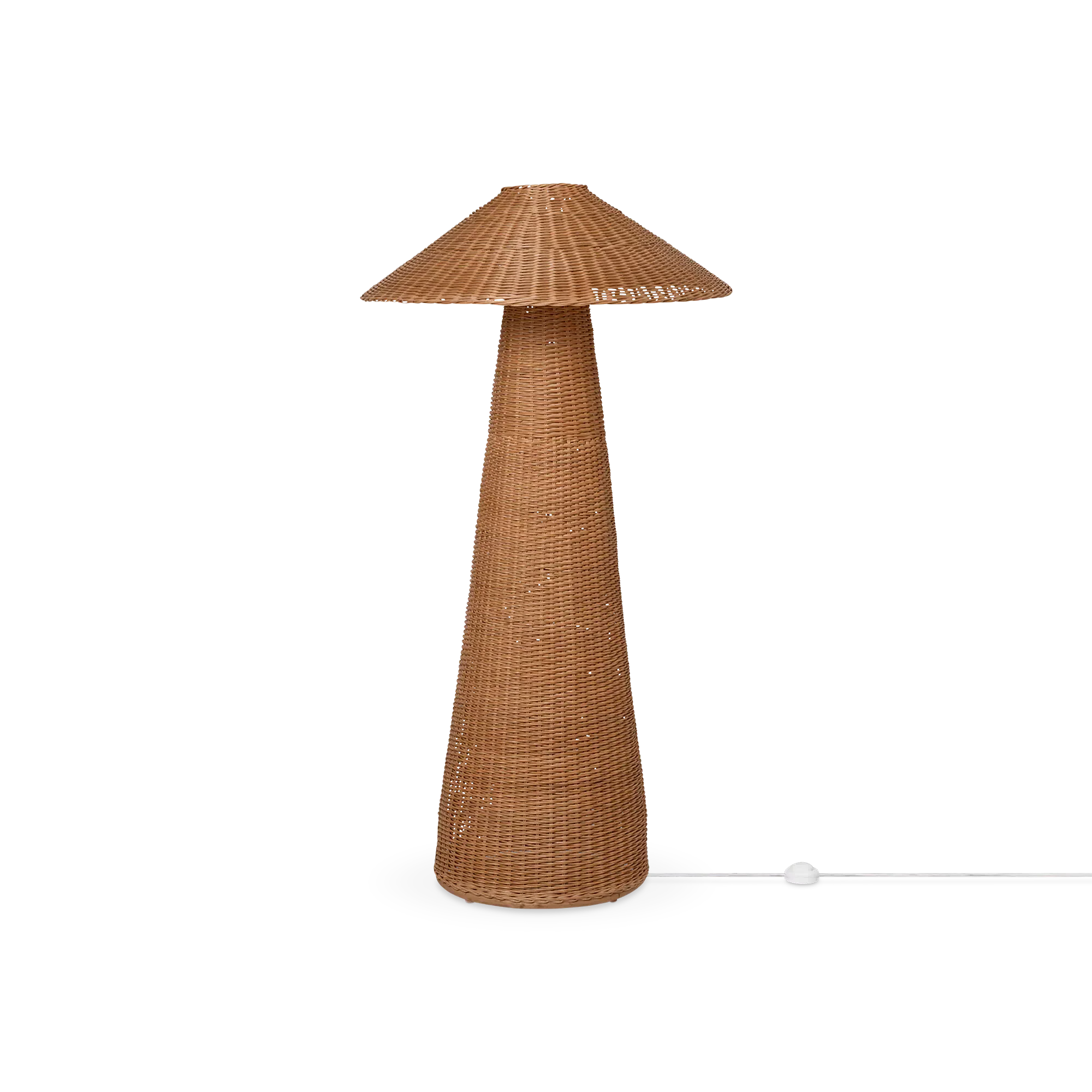 Dou - Natural Woven Rattan Floor Lamp