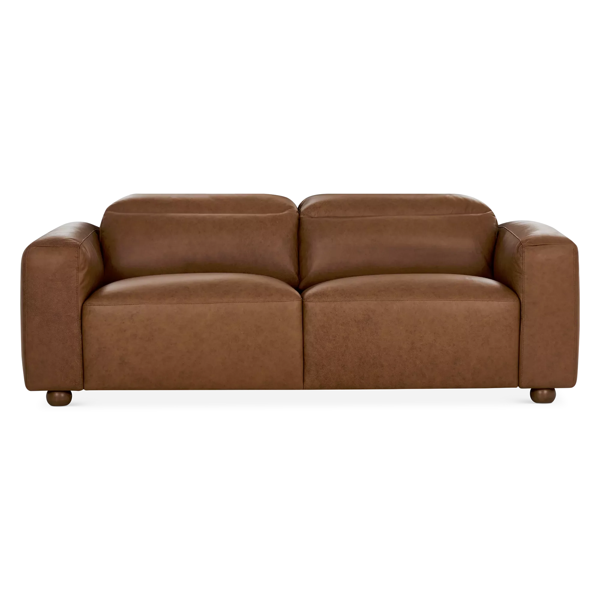 Francine - 2-Seater Leather Sofa with Adjustable Headrests - Image 2