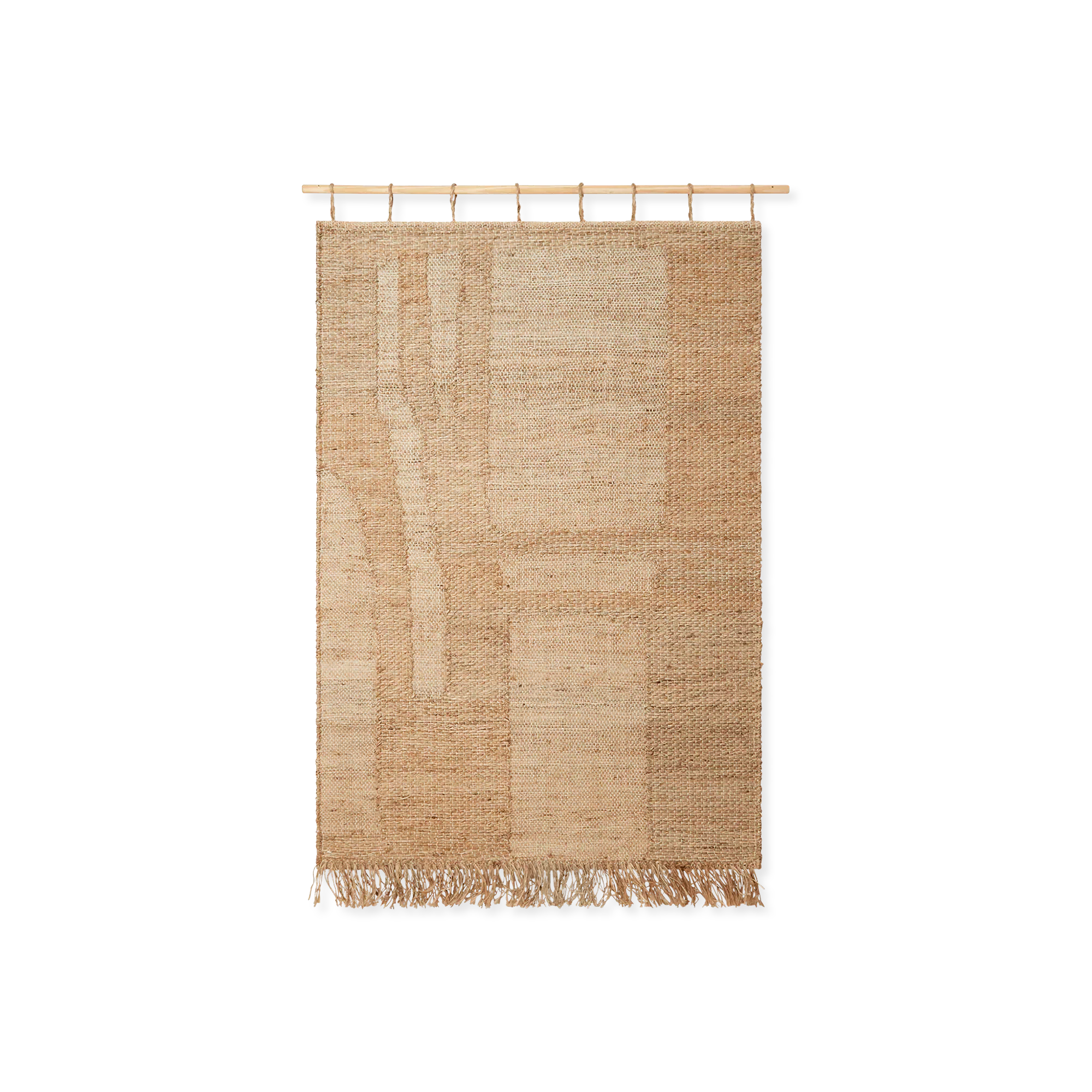 Harvest - Jute Wall Rug with Graphic Pattern