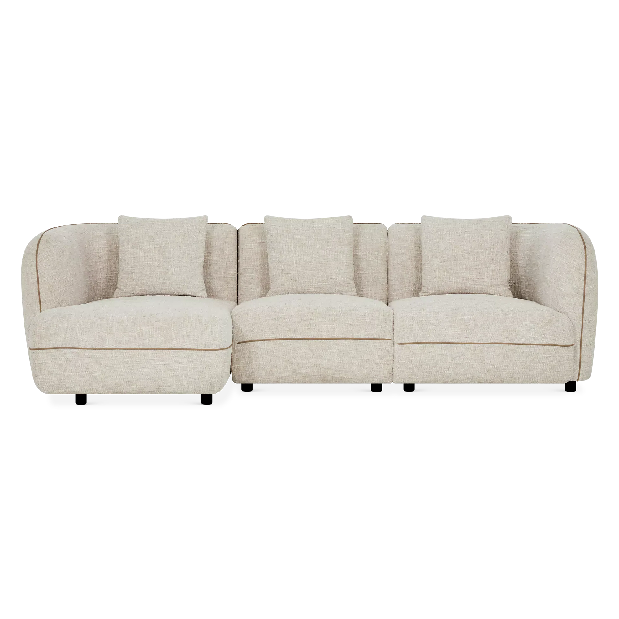 Iris - Fabric-Upholstered Sectional Sofa - Image 2