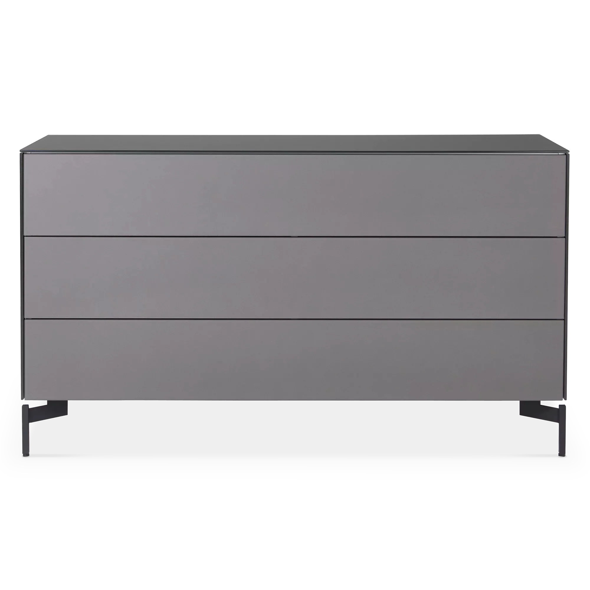 Laura - Frosted Glass 3-Drawer Dresser - Image 2