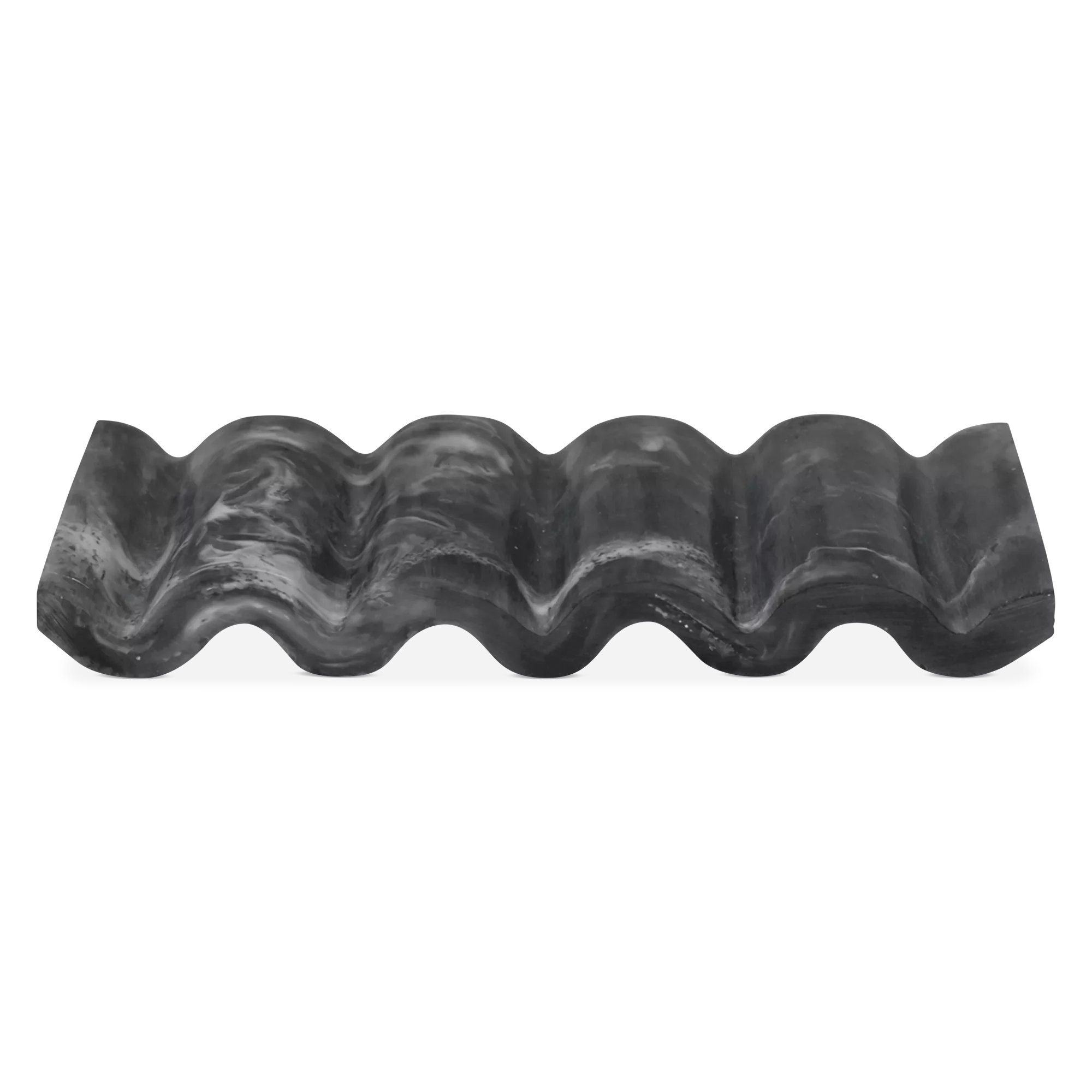 Mist - Sculpted Marble-Effect Resin Soap Dish - Image 2