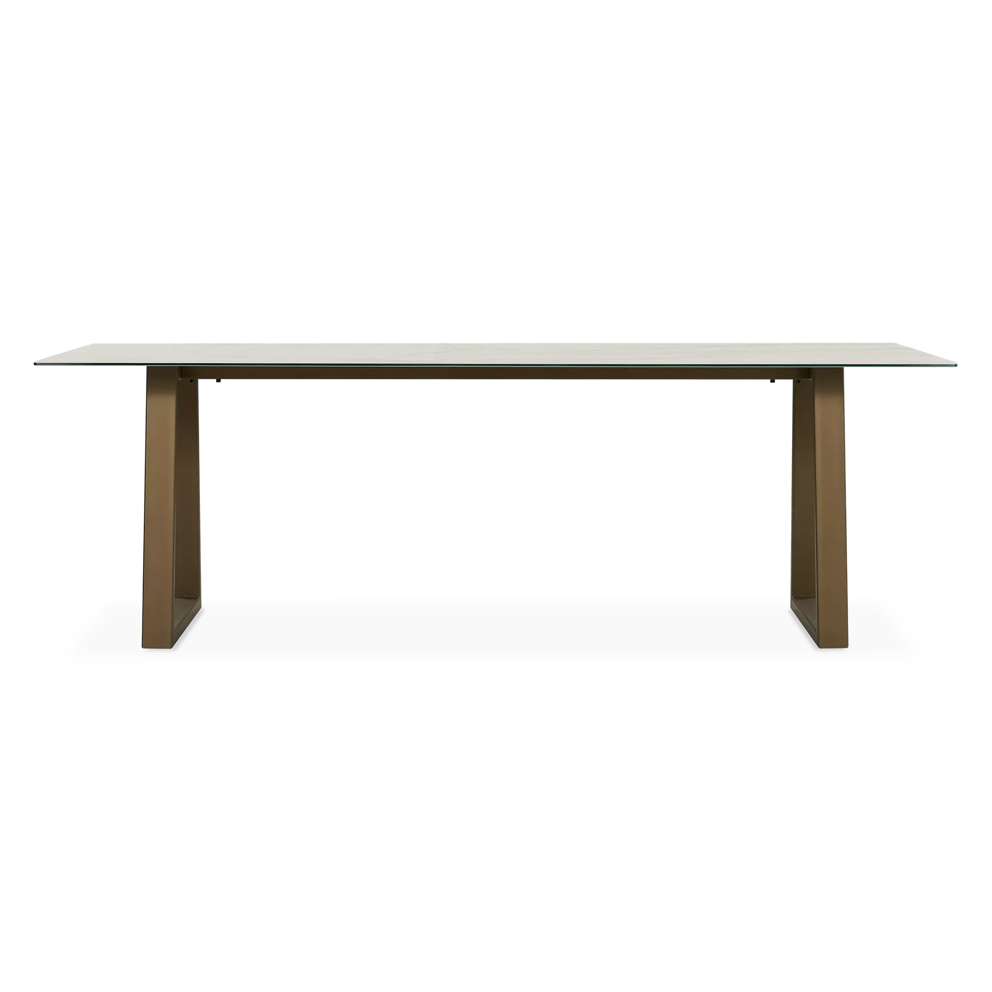 Spinoza - Raw Metal Top Dining Table
