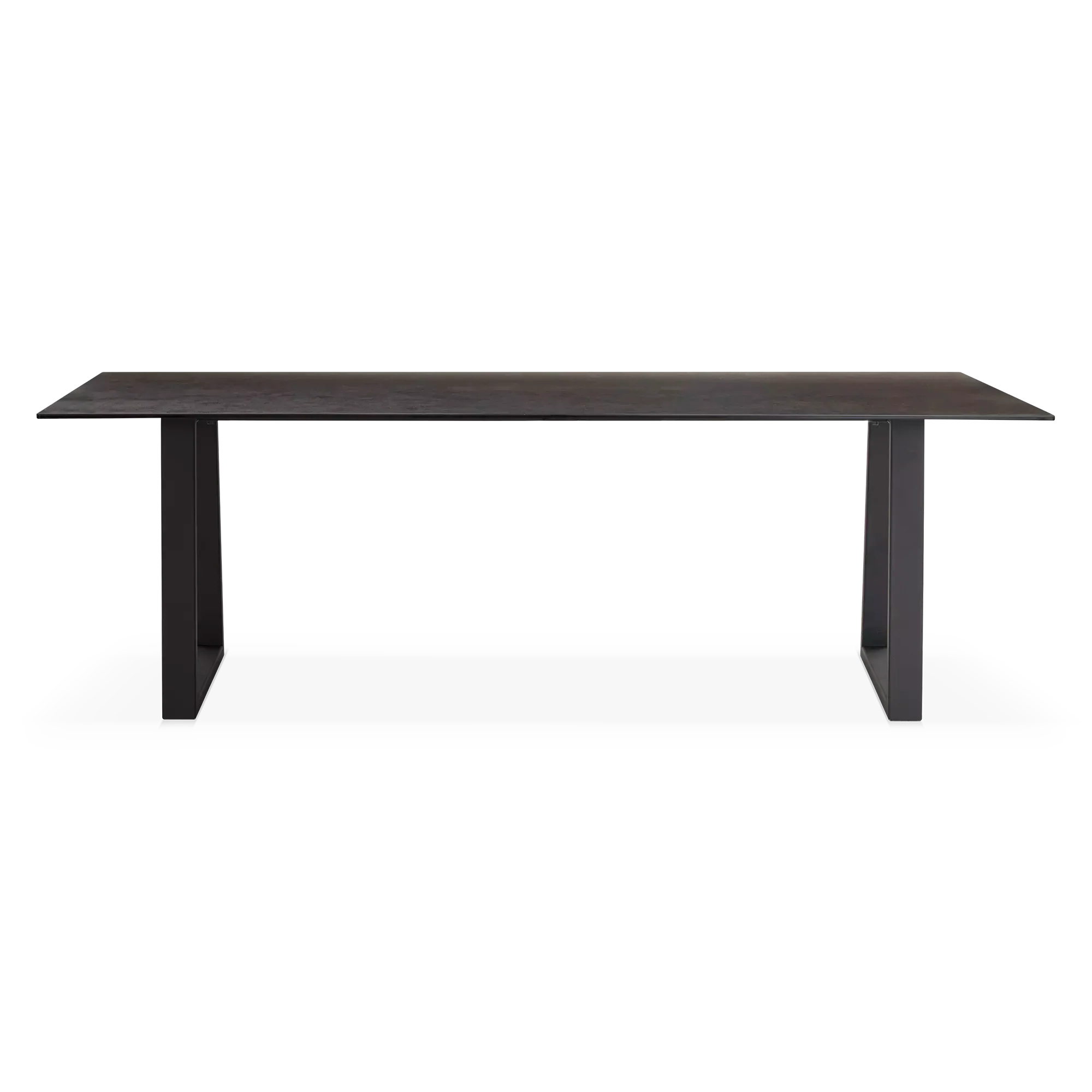 Spinoza - Raw Metal Top Dining Table - Image 2
