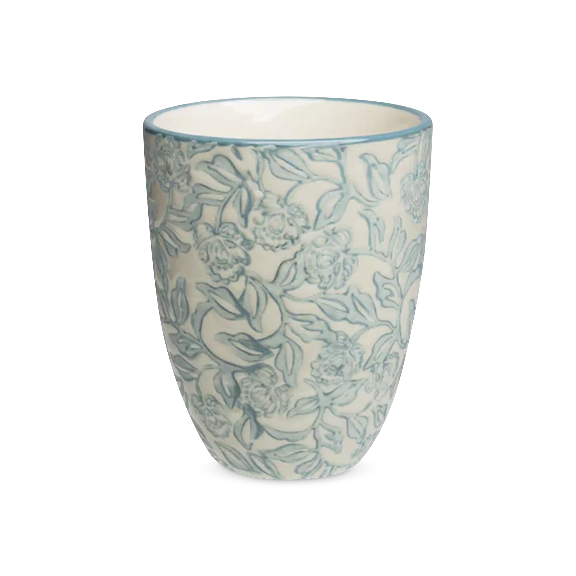 Rustic - tea cup with floral pattern - Image 3